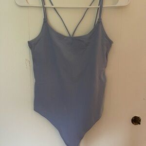 Light Blue Strappy Bodysuit